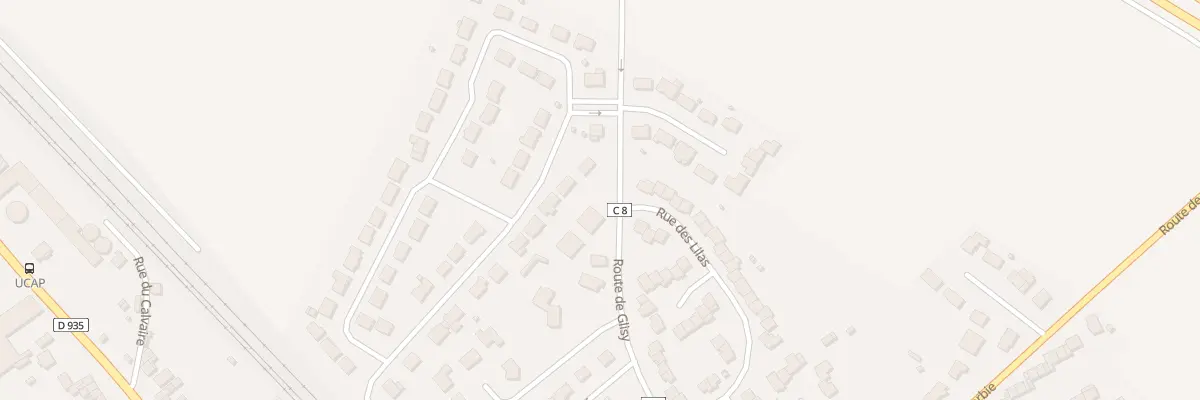 Plan du 8 Rte de Glisy à Boves