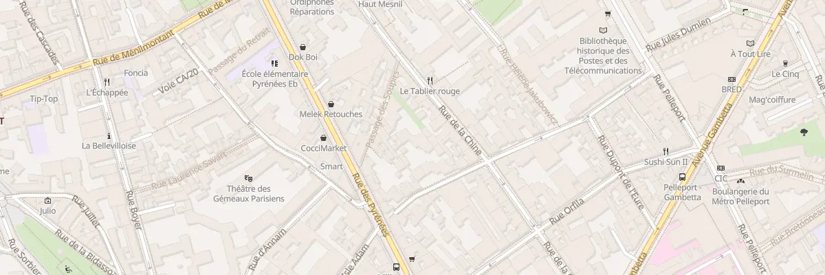 Plan du 71 Rue Villiers Isle Adam à Paris 20e Arrondissement