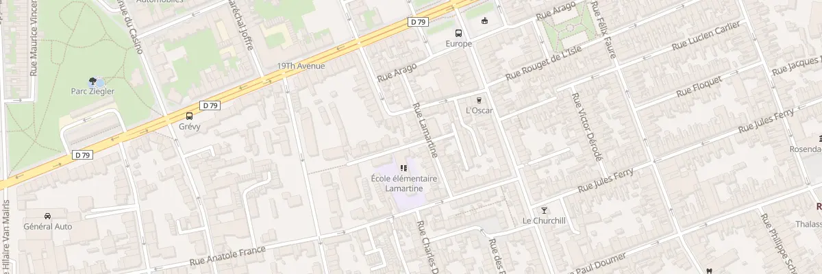 Plan du 17 Rue Lamartine à Dunkerque
