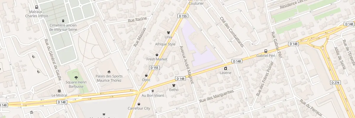 Plan du 171 Av André Maginot à Vitry-sur-Seine