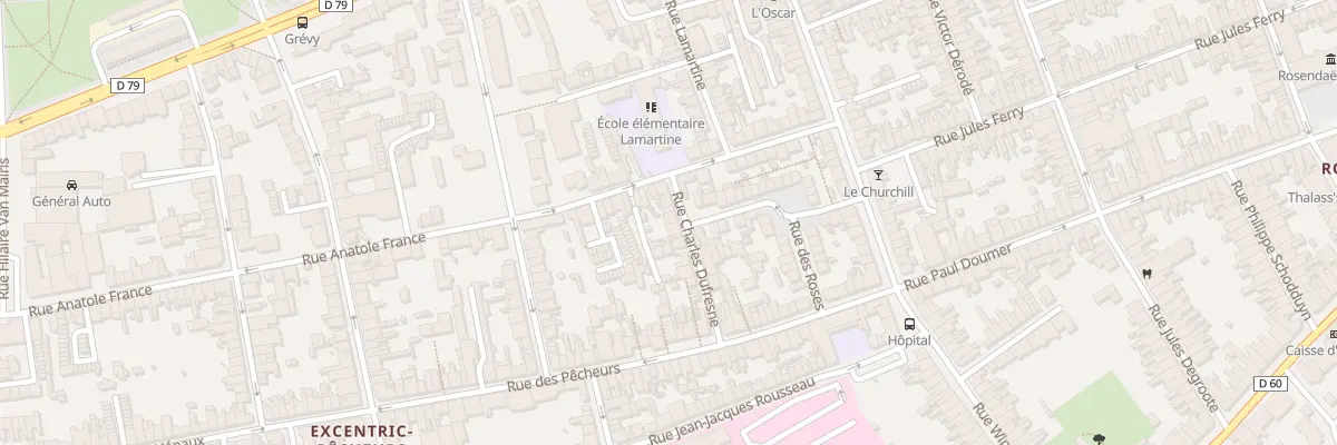 Plan du 87 Rue Charles Dufresne à Dunkerque