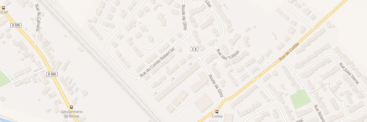 Plan du 11 Rue du Traité de Boves à Boves