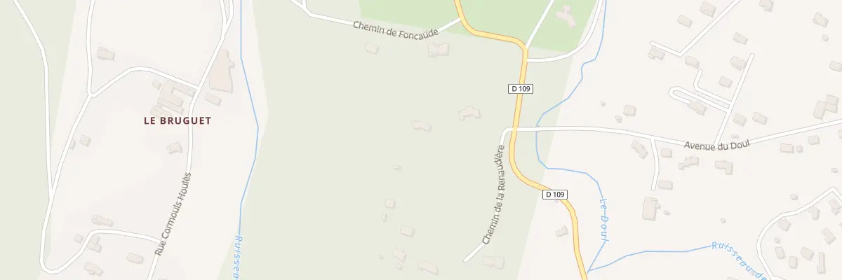 Plan du 75 Che de Foncaude à Pont-de-Larn