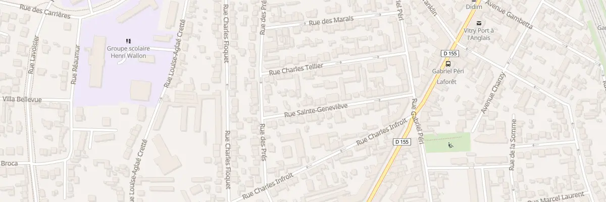 Plan du 28 Rue Sainte-Geneviève à Vitry-sur-Seine