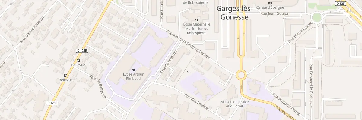 Plan du 97B Av Division Leclerc à Garges-lès-Gonesse
