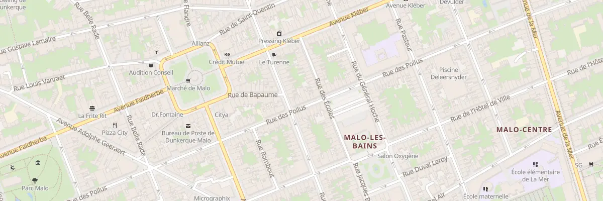 Plan du 89 Rue des Poilus à Dunkerque