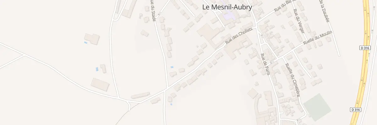 Plan du 20 Rue des Chollets au Mesnil-Aubry