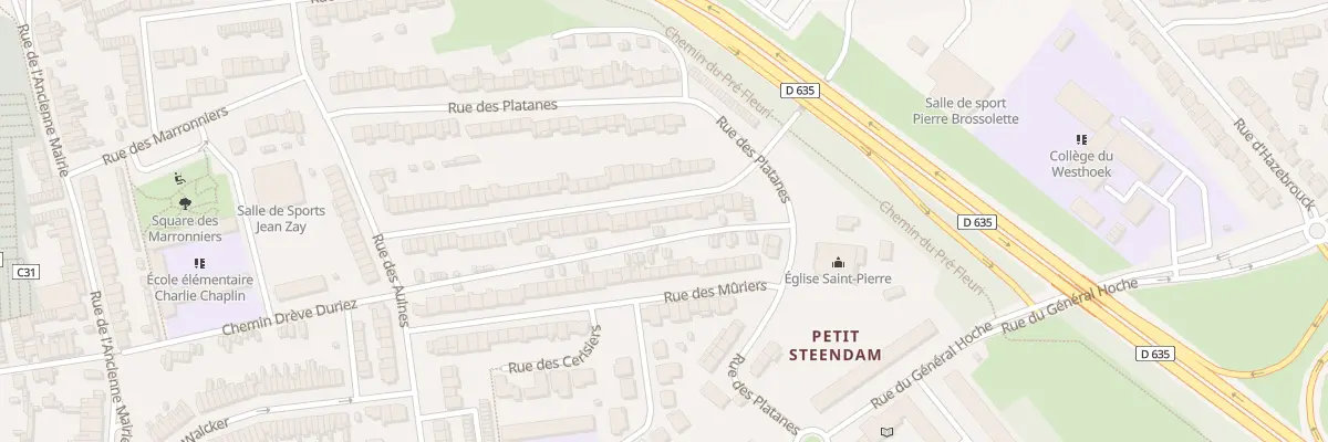 Plan du 16 Rue des Oliviers à Coudekerque-Branche