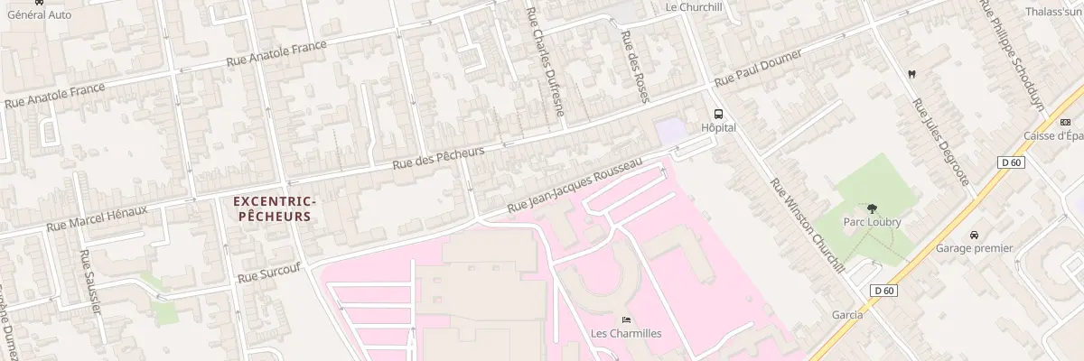 Plan du 57 Rue Jean-Jacques Rousseau à Dunkerque