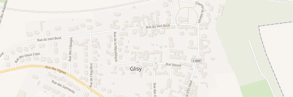 Plan du 16 Rue Neuve à Glisy