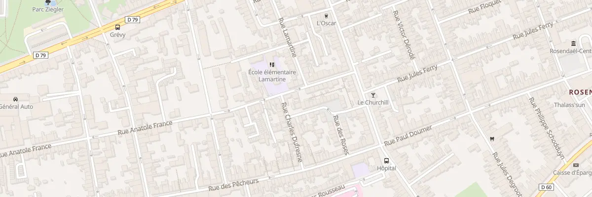 Plan du 468 Rue Anatole France à Dunkerque