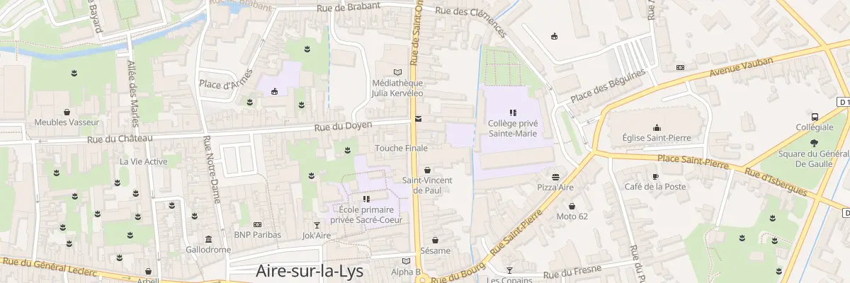 Plan du 40 Rue de Saint-omer à Aire-sur-la-Lys
