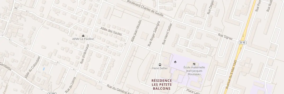 Plan du 7 Rue Henri Sellier à Villiers-le-Bel