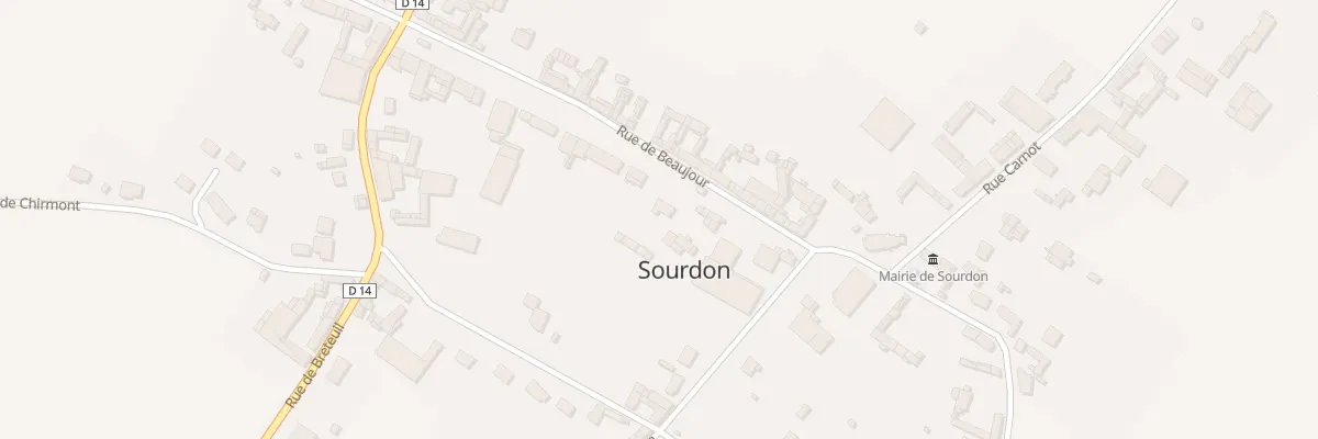 Plan du 3 Rue de Beaujour à Sourdon