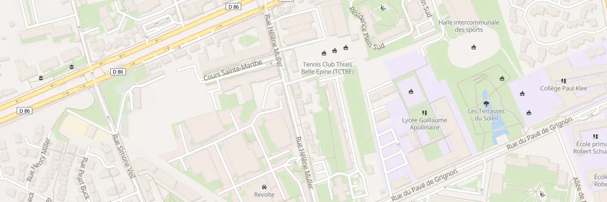 Plan du 38 Rue Hélène Muller à Thiais