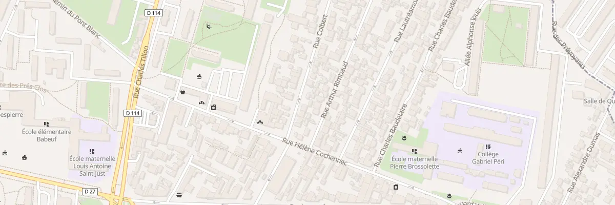 Plan du 10 Rue Colbert à Aubervilliers