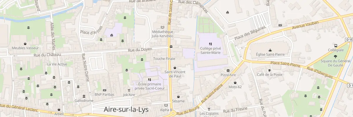 Plan du 38 Rue de Saint-omer à Aire-sur-la-Lys