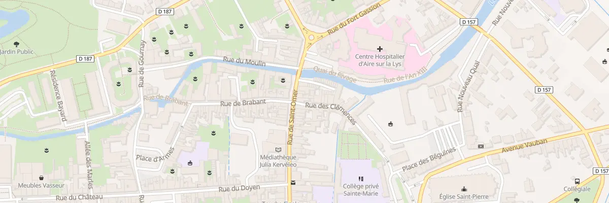 Plan du 74 Rue de Saint-omer à Aire-sur-la-Lys