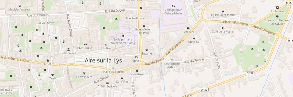 Plan du 14 Rue de Saint-omer à Aire-sur-la-Lys