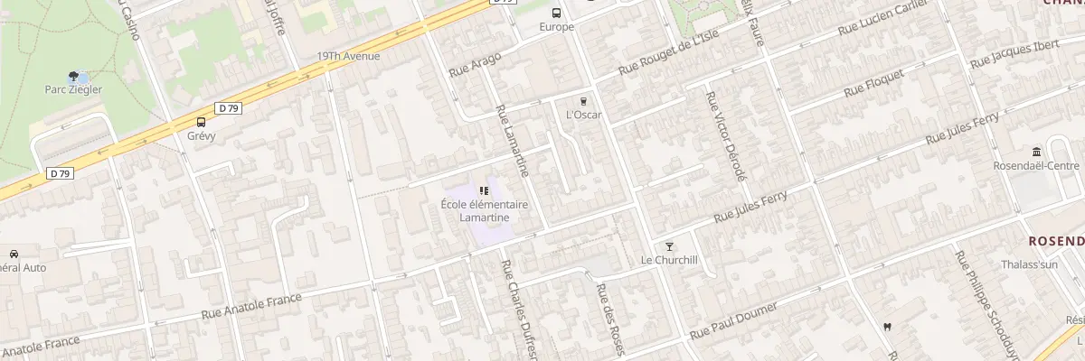 Plan du 10 Rue Lamartine à Dunkerque