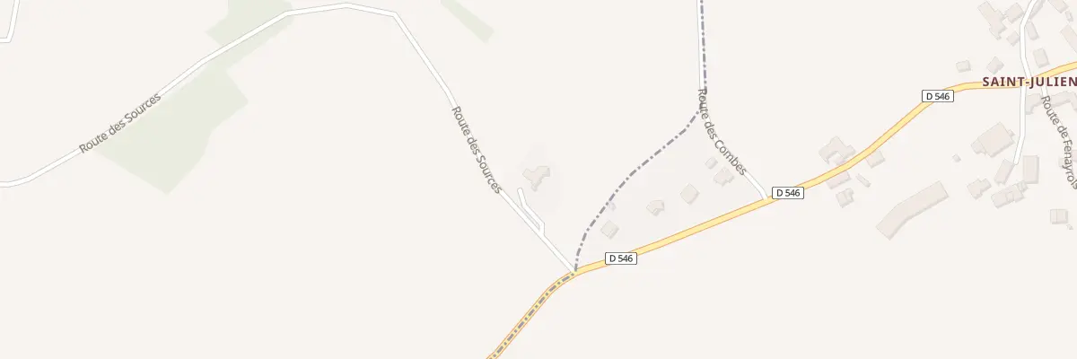 Plan du 5240 Fonbelle à Boussac