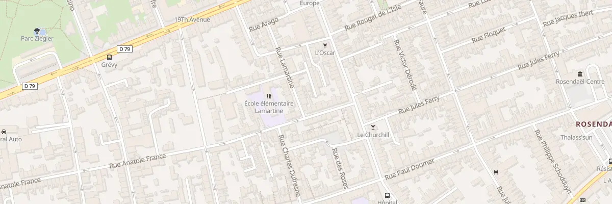 Plan du 4 Rue Lamartine à Dunkerque