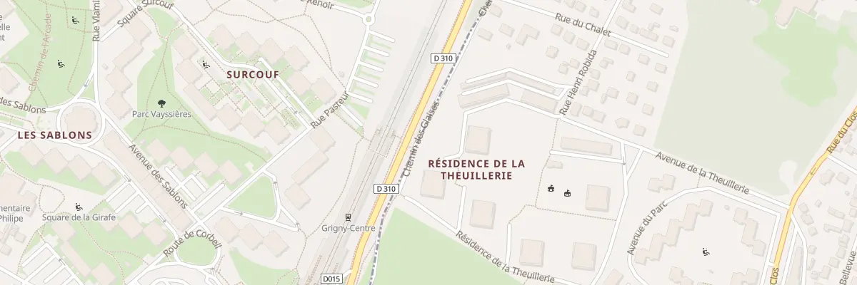 Plan du 9001 Res de la Theuillerie à Ris-Orangis