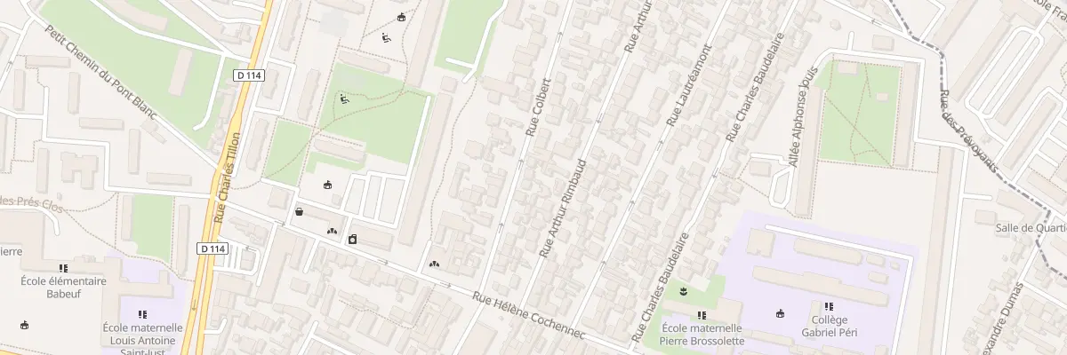 Plan du 20 Rue Colbert à Aubervilliers