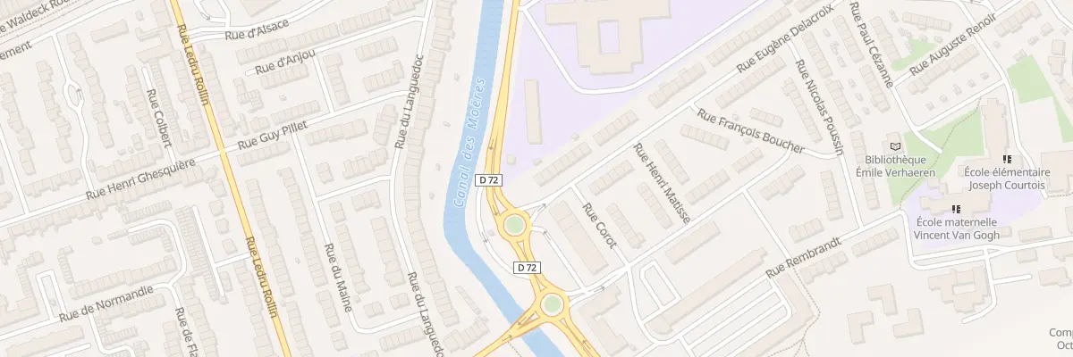 Plan du 1 Rue Eugène Delacroix à Coudekerque-Branche