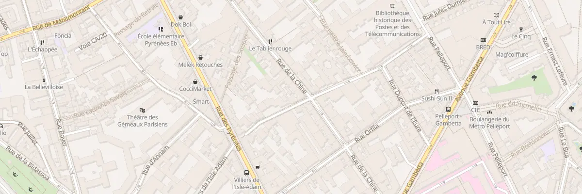 Plan du 79 Rue Villiers Isle Adam à Paris 20e Arrondissement
