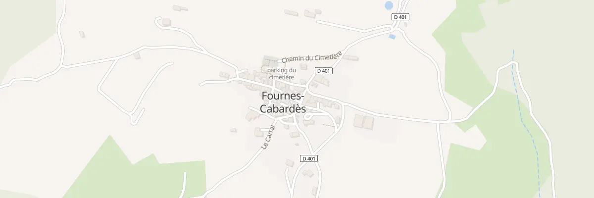 Plan de la Rue de la place à Fournes-Cabardès