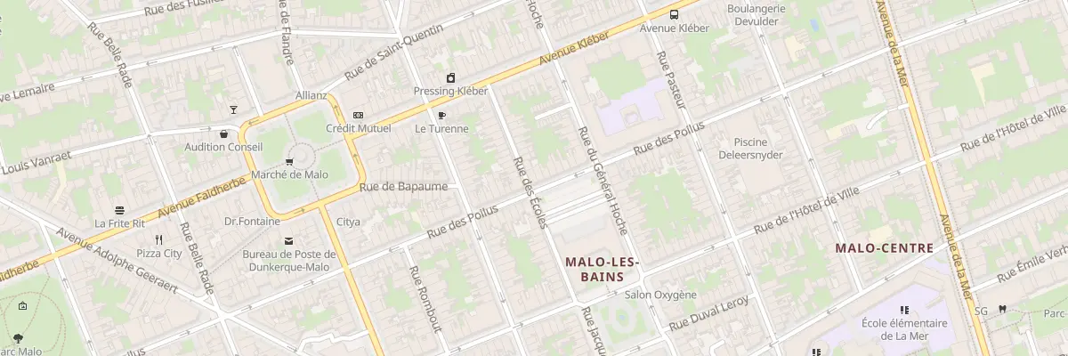 Plan du 99 Rue des Poilus à Dunkerque