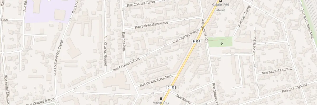 Plan du 17 Rue Charles Infroit à Vitry-sur-Seine