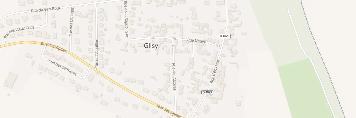 Plan du 13 Rue Neuve à Glisy