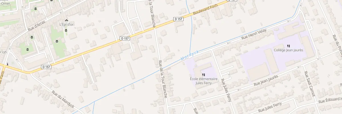 Plan du 9 Rue de la Tour Blanche à Aire-sur-la-Lys