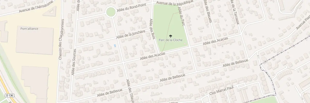 Plan du 18 All des Acacias à Orly