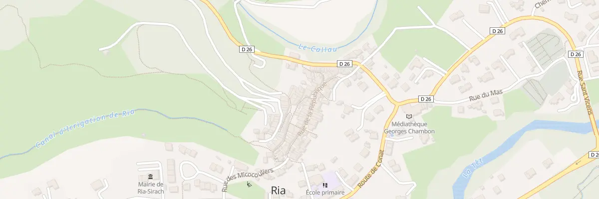 Plan du 2B La Llisse à Ria-Sirach