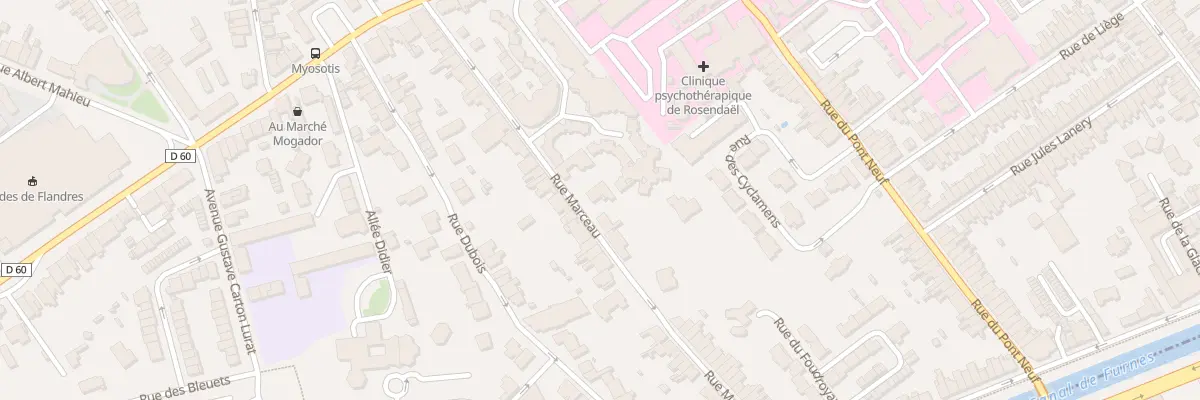Plan du 55 Rue Marceau à Dunkerque