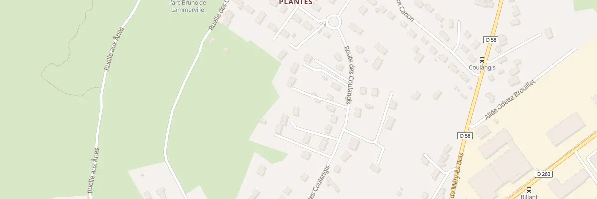 Plan du 78 Rte de Coulangis à Bourges