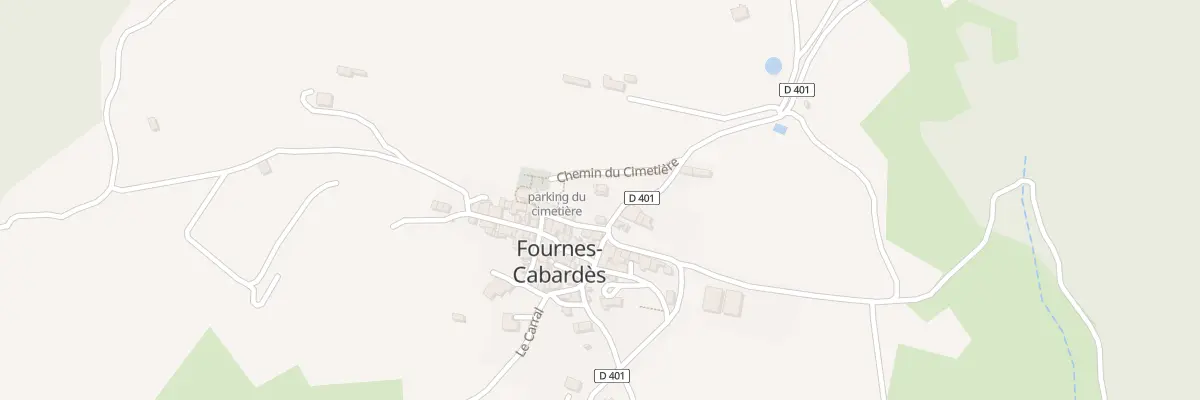 Plan du Village à Fournes-Cabardès