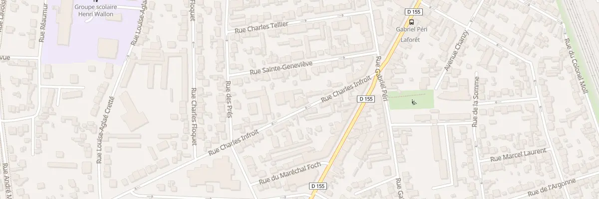 Plan du 14 Rue Charles Infroit à Vitry-sur-Seine