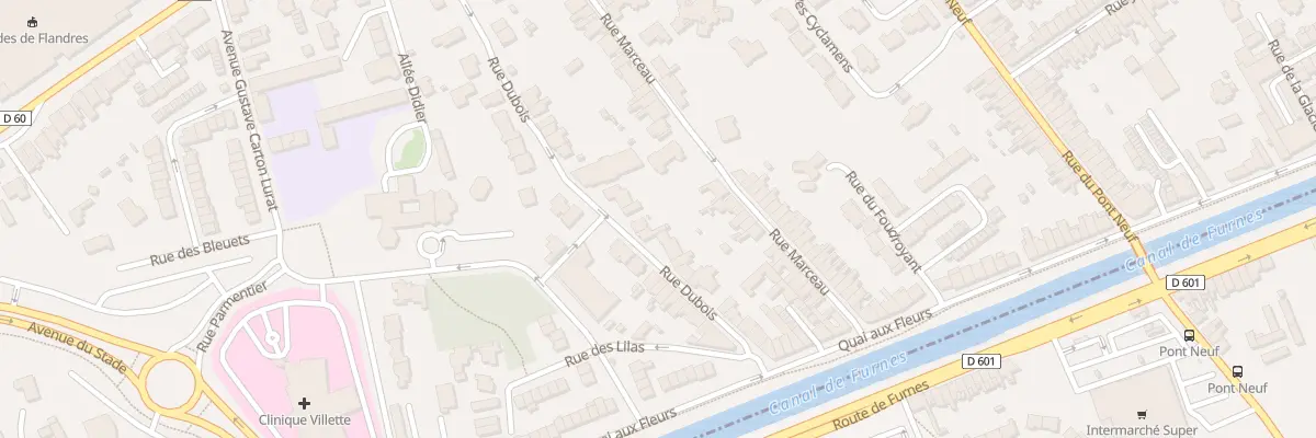 Plan du 79 Rue Napoléon Dubois à Dunkerque