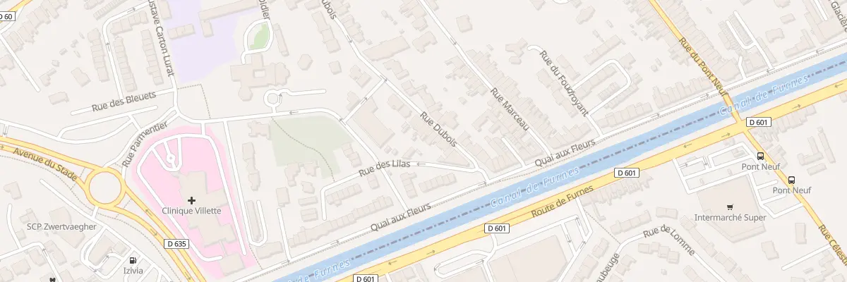 Plan du 98 Rue Napoléon Dubois à Dunkerque