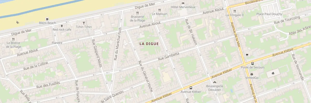 Plan du 41 Rue Gambetta à Dunkerque