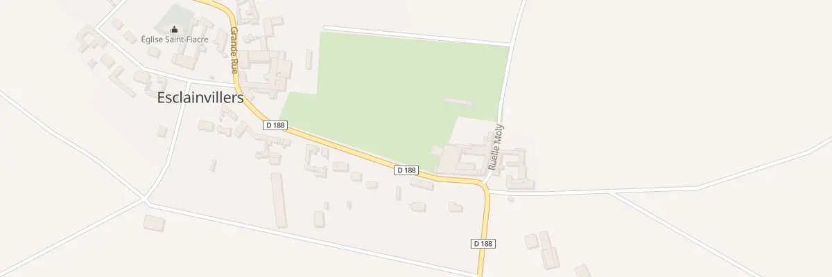 Plan du 43B Rue du Jeu de Paume à Esclainvillers
