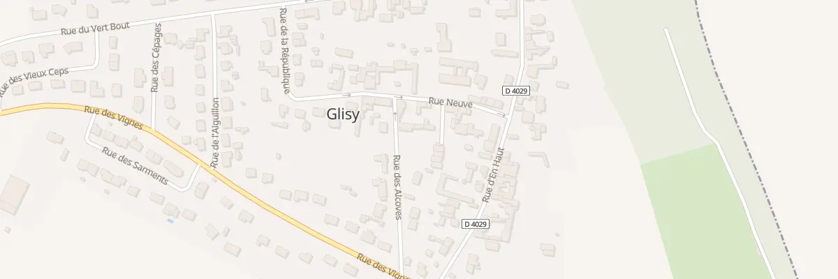 Plan du 11 Rue Neuve à Glisy