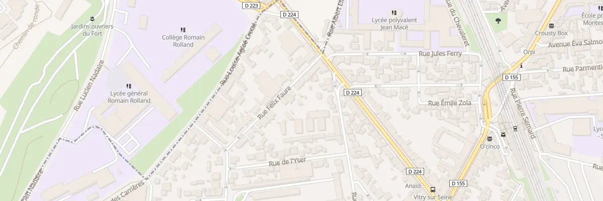 Plan du 9 Rue Félix Faure à Vitry-sur-Seine