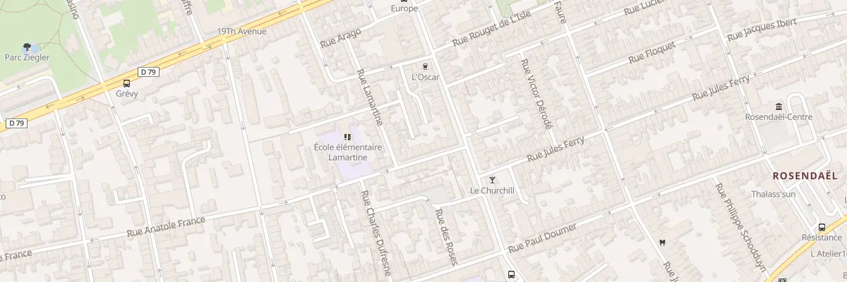 Plan du 523 Rue Anatole France à Dunkerque