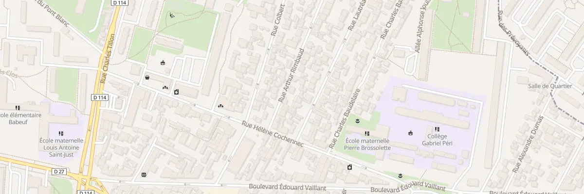 Plan du 10 Rue Arthur Rimbaud à Aubervilliers