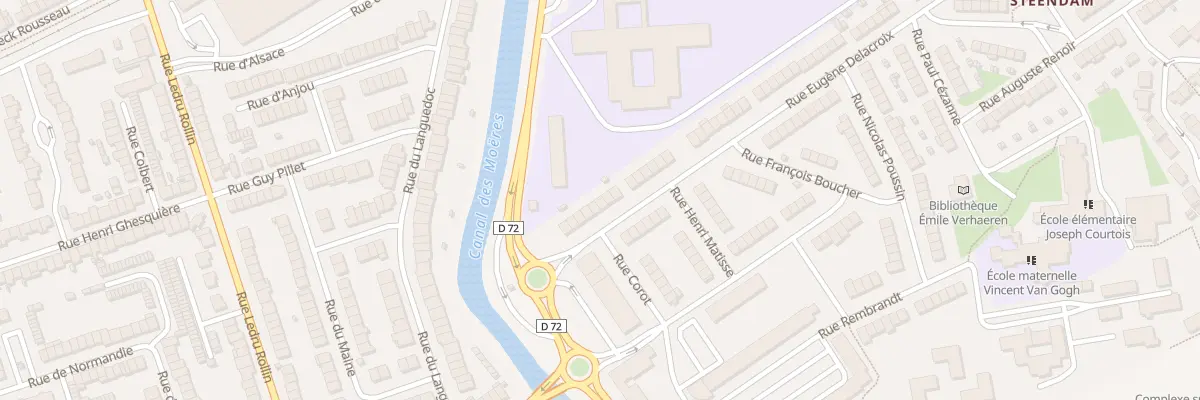 Plan du 11 Rue Eugène Delacroix à Coudekerque-Branche
